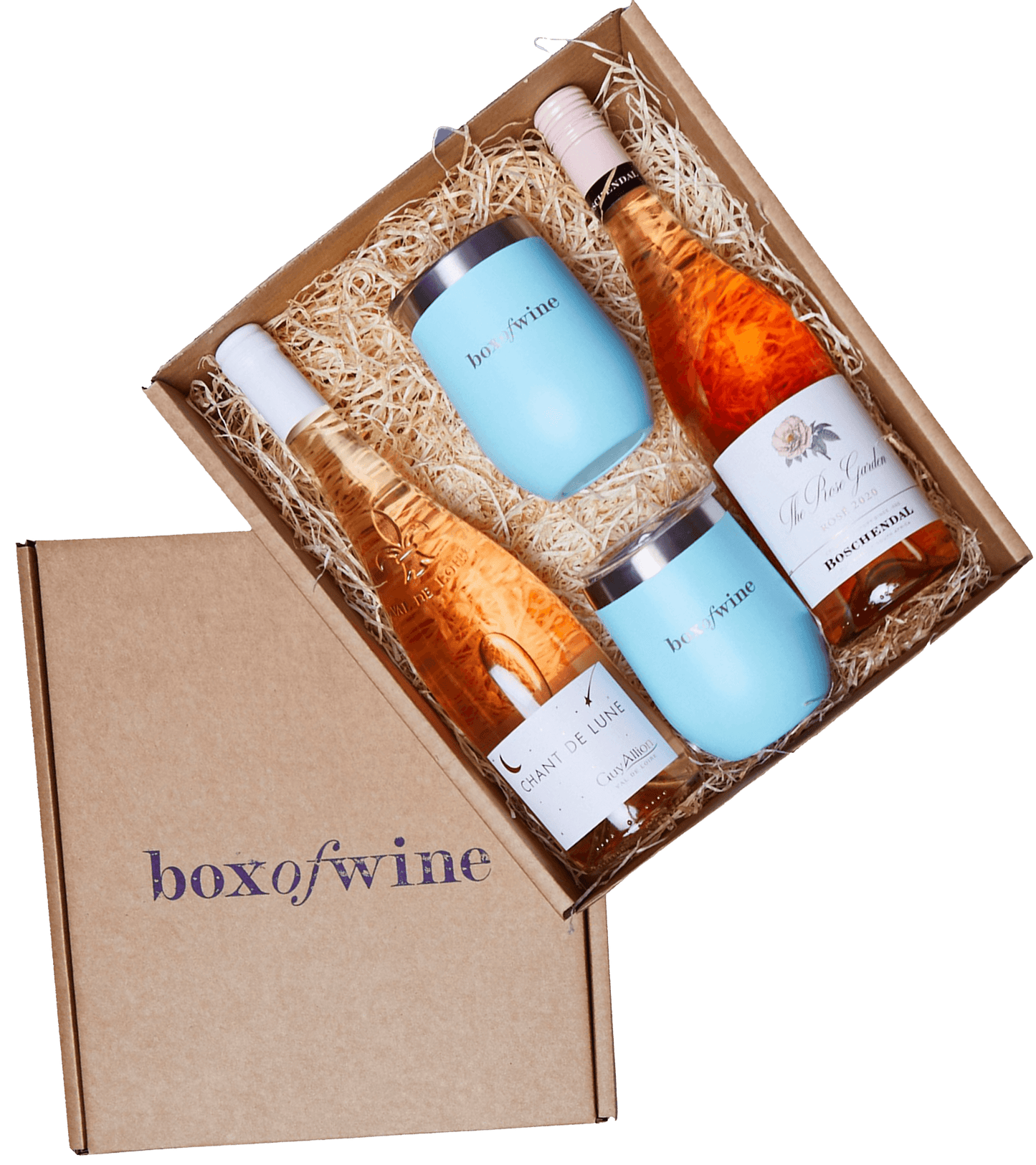 2 Bottle Wine & Tumbler Box - Boxofwine.ie