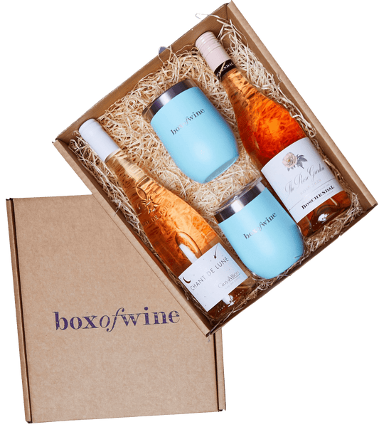 2 Bottle Wine & Tumbler Box - Boxofwine.ie