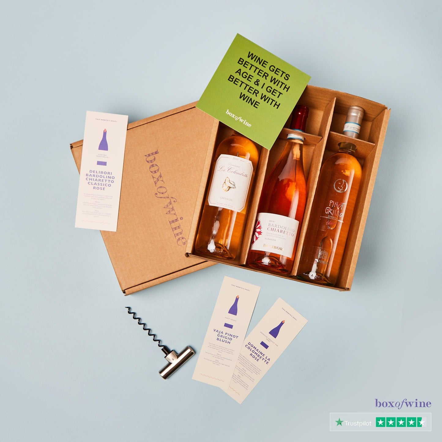 3 Bottle Mix (1 Red, 1 White, 1 Rosé) - Boxofwine.ie