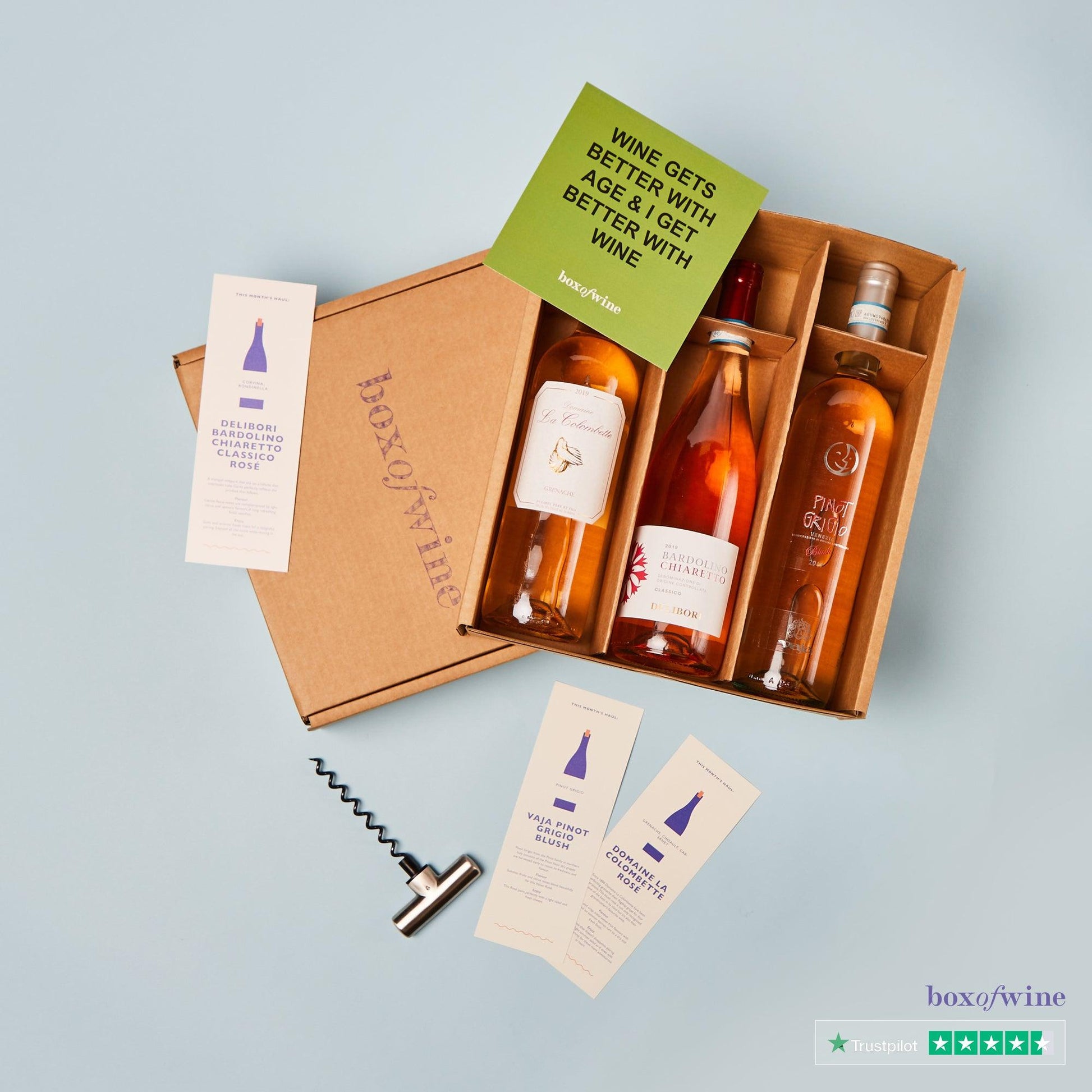 3 Bottle Mix (1 Red, 1 White, 1 Rosé) - Boxofwine.ie