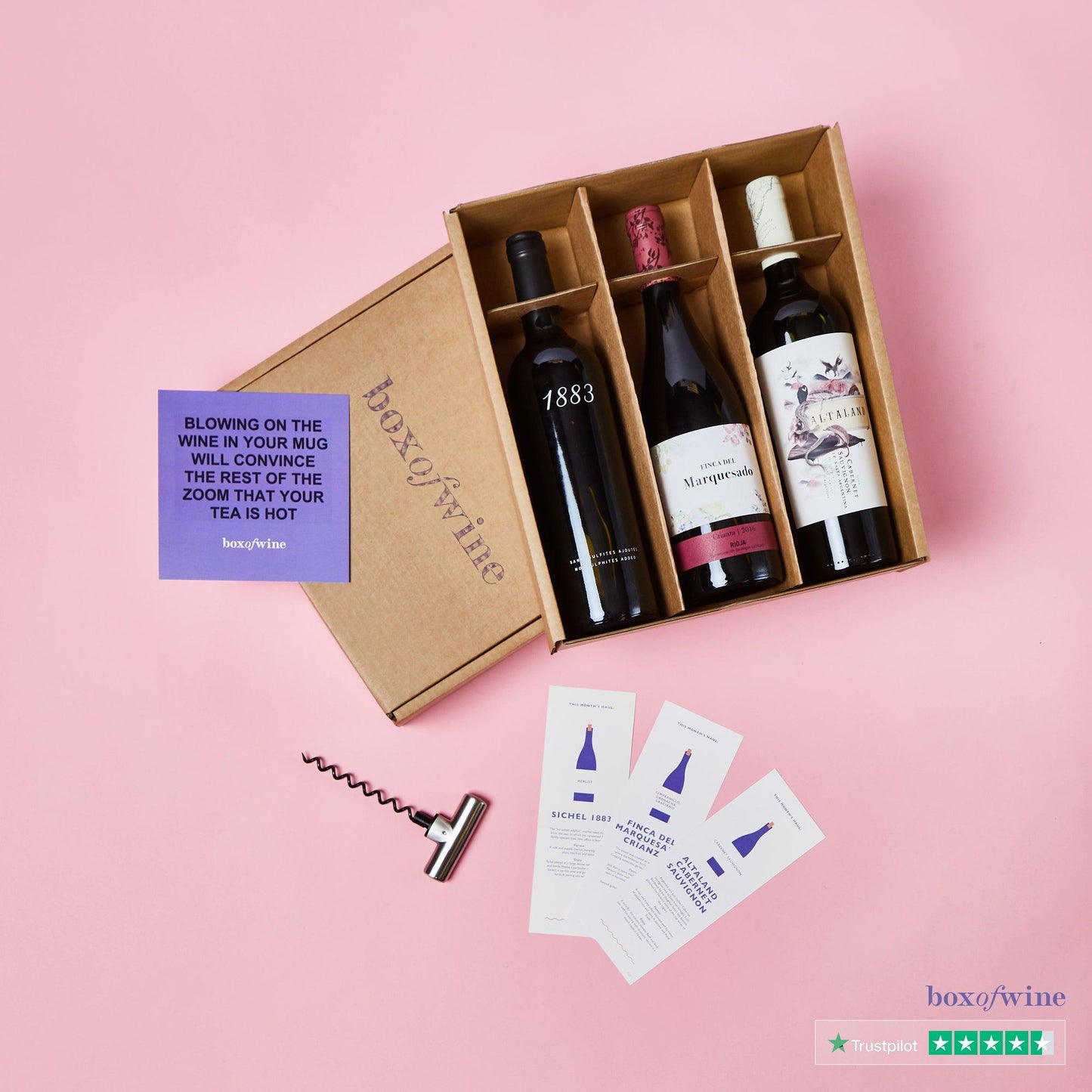 3 Bottle Mix (1 Red, 1 White, 1 Rosé) - Boxofwine.ie