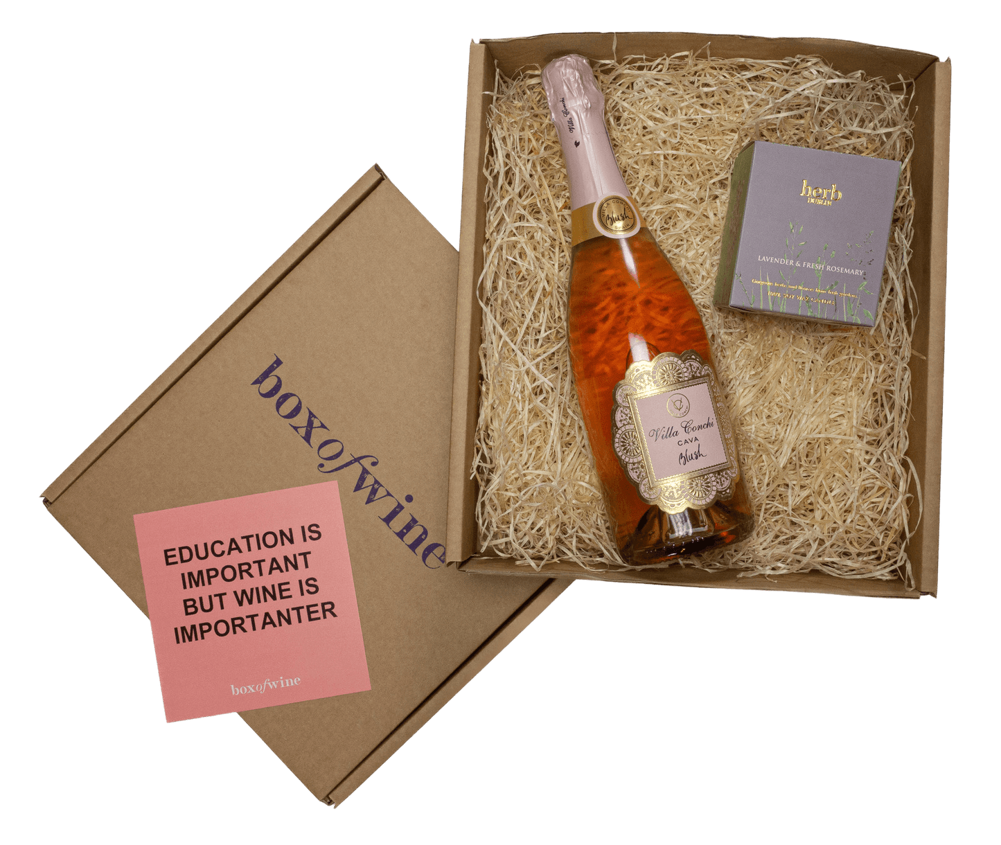 Rosé Bubbles Box & Gift - Boxofwine.ie