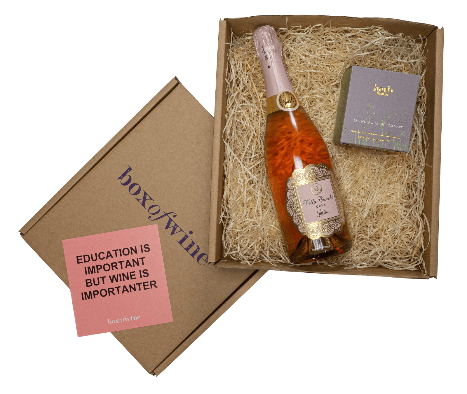 Rosé Bubbles Box & Gift - Boxofwine.ie
