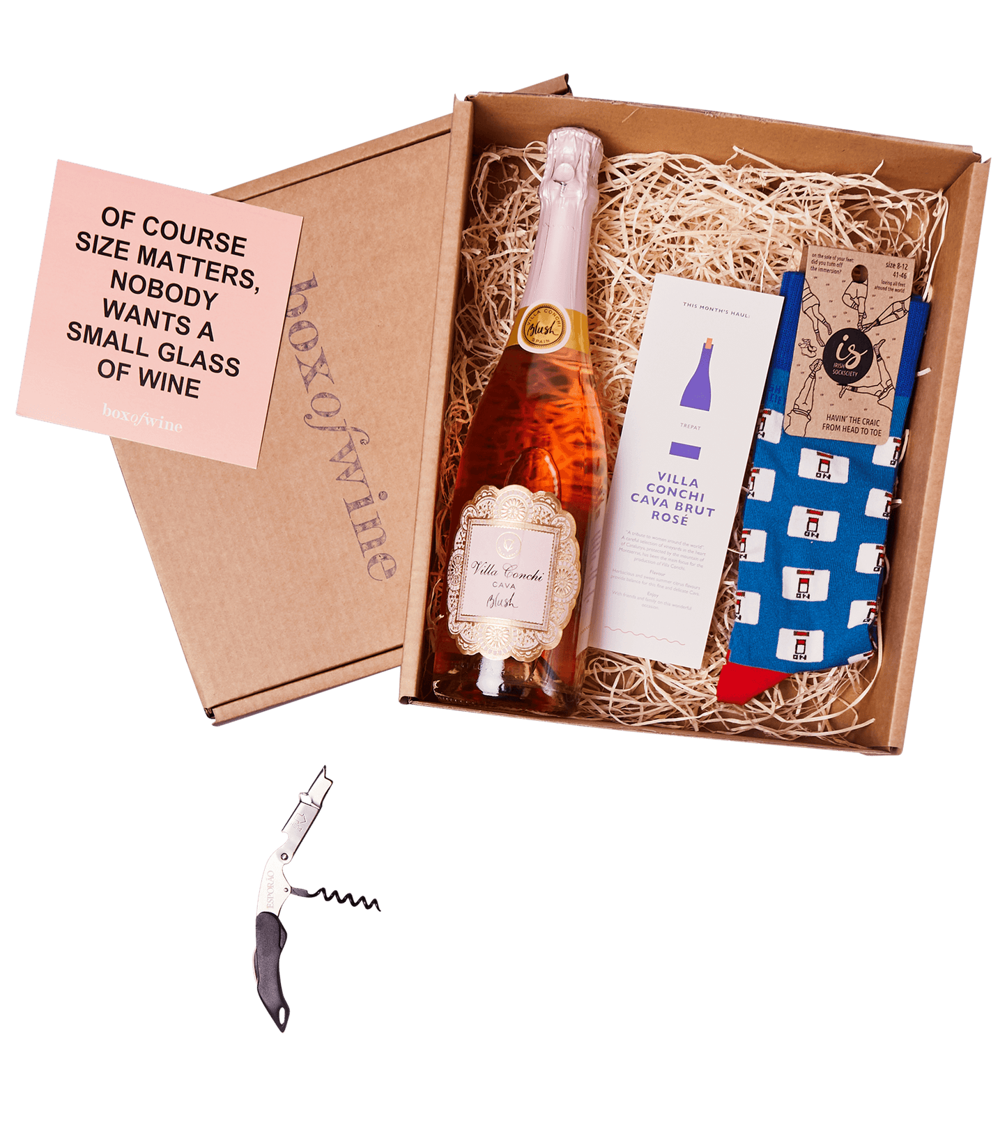 Rosé Bubbles Box & Gift - Boxofwine.ie