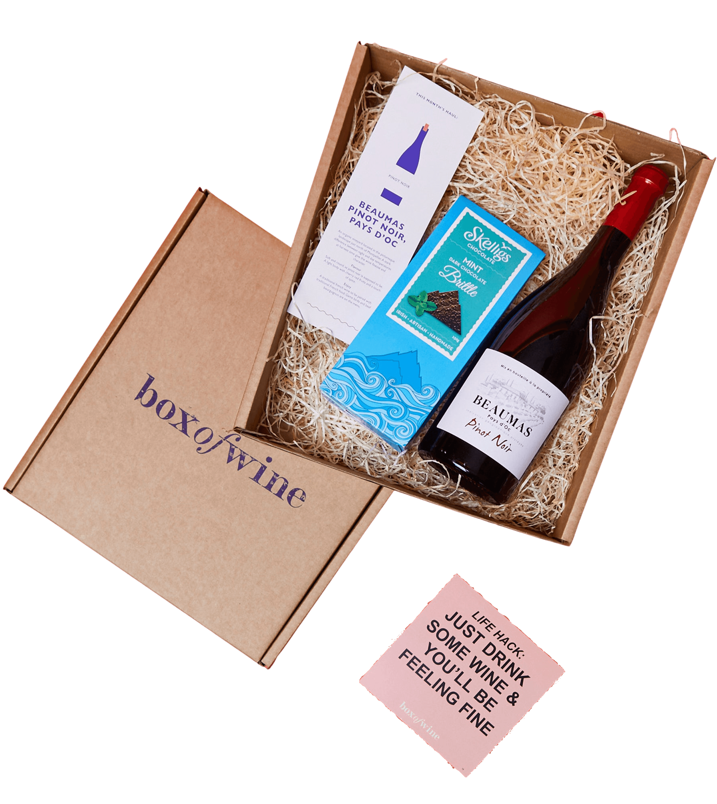 The Single Bottle & Chocolate Hamper – Boxofwine.ie