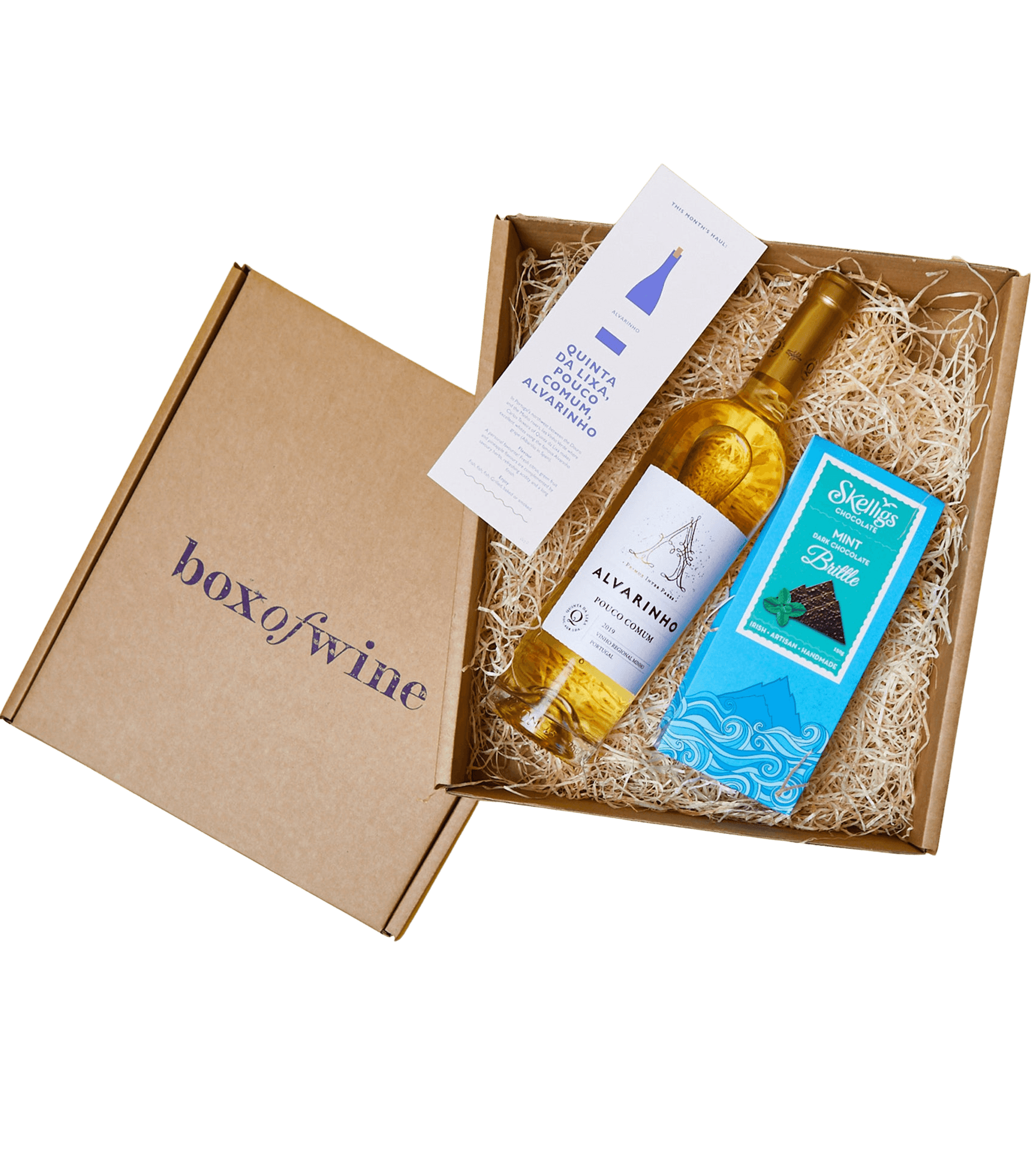 The Single Bottle & Chocolate Hamper - Boxofwine.ie